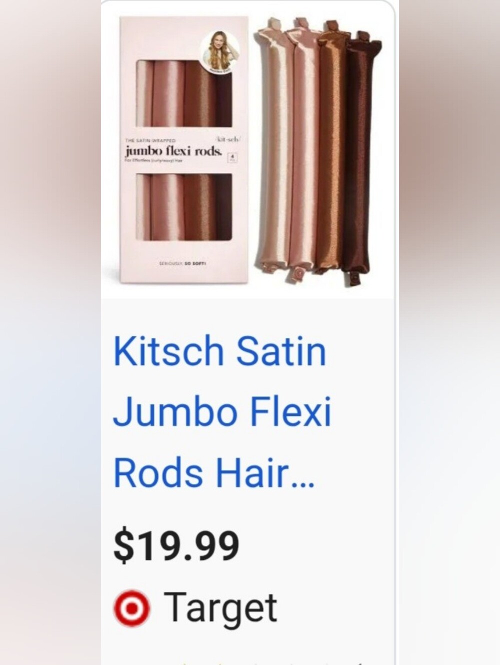 Kitsch Satin Jumbo Flexi Rods - Rose, Bronze, Copper